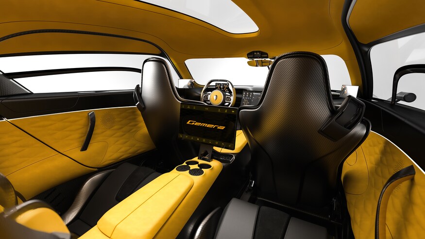 بهترین خودروهای نمایشگاه خودرو ژنو 2020 که برگزار نشد! Koenigsegg Gemera interior 5