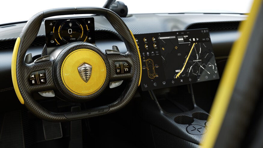 بهترین خودروهای نمایشگاه خودرو ژنو 2020 که برگزار نشد! Koenigsegg Gemera interior 6